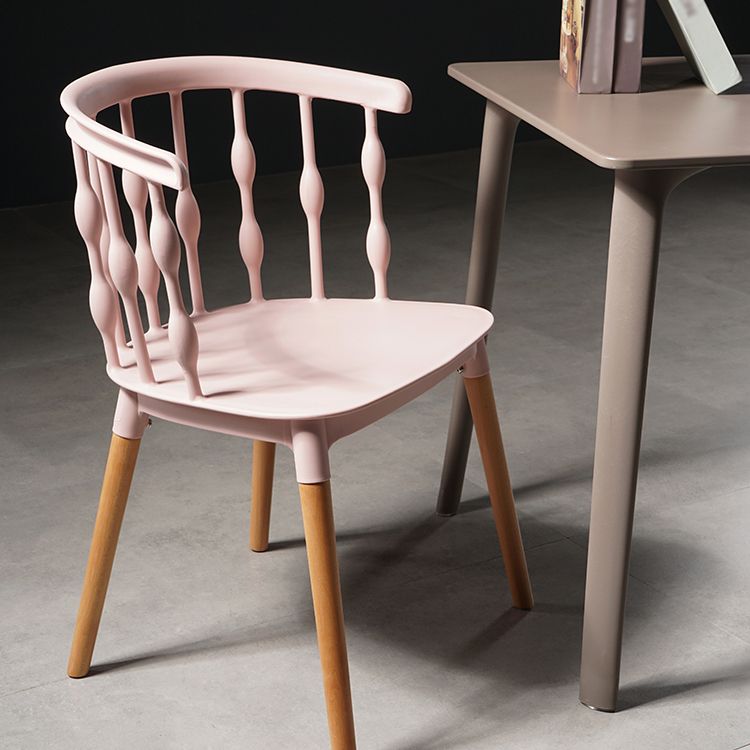 Estilo moderno que cena la silla de madera del brazo lateral del respaldo de la cocina de la silla
