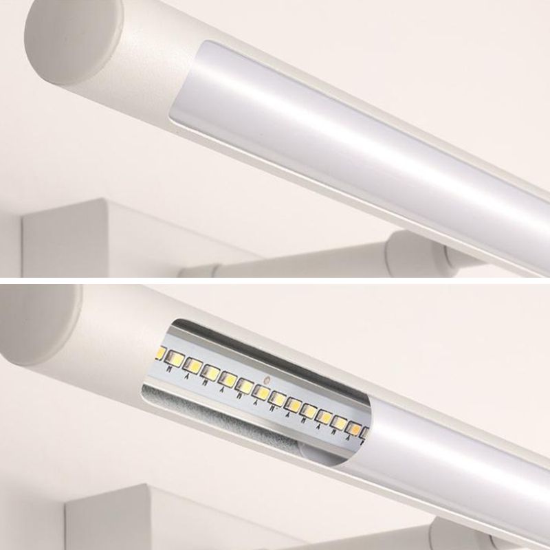 Metal lineare murale vanità leggero stile moderno 1 luci specchio da vanità leggero
