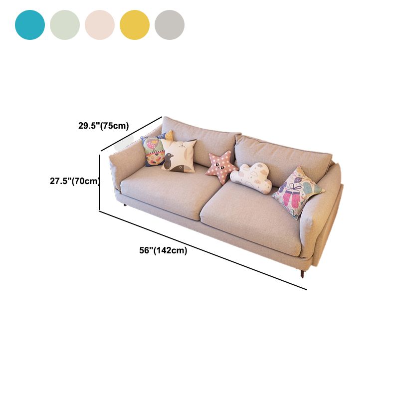 Contemporary Cushions Standard Square Arm Living Room Settee