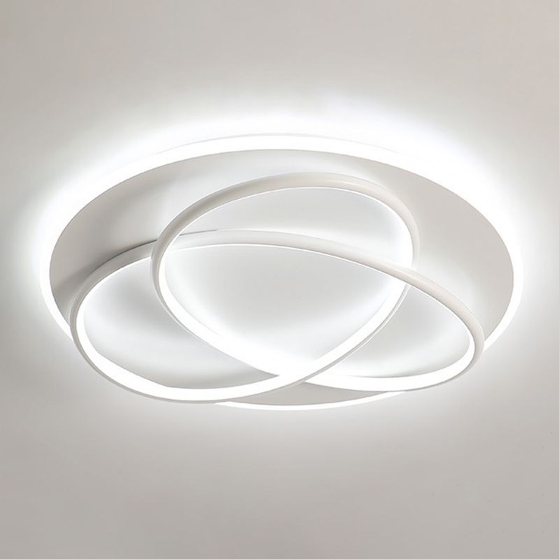 Modern Style Linear Shape Ceiling Lighting Metal 2 Light Ceiling Light for Bedroom