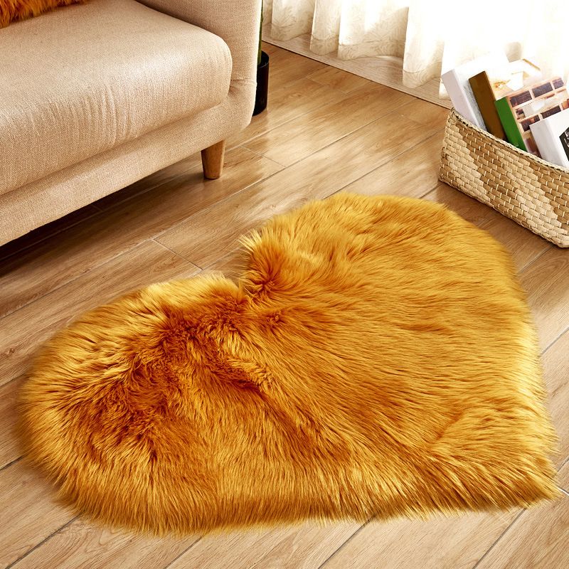 Modern Solid Color Carpet Leisure Polyester Shag Rug Non-Slip Backing Carpet for Living Room