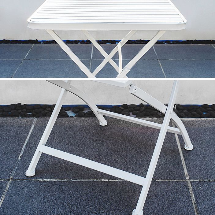 Modern 1/3 Pieces Metal Picnic Table Reclaimed Wood Picnic Table Set