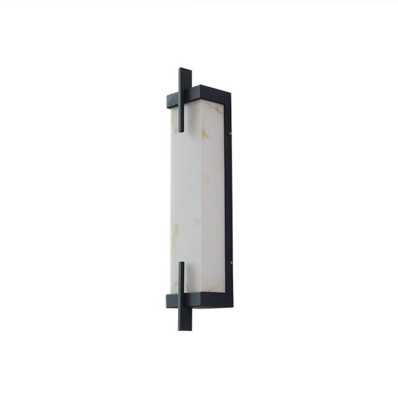 Black Wall Sconce Contemporary Wall Light Fixture for Courtyard