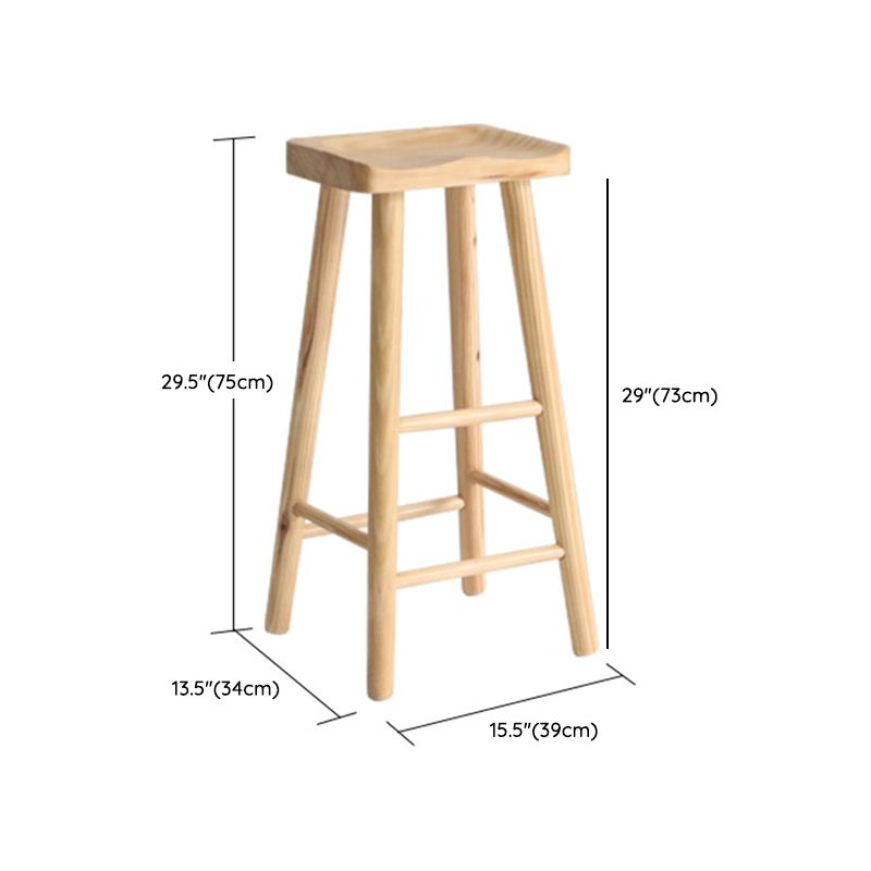 Industrial Bar Table Set 1/3 Pieces Rectangle Solid Wood Pub Dining Set