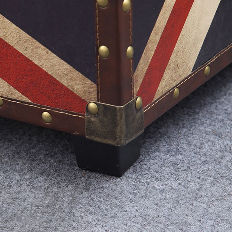 Scandinavian Trunk Storage Coffee Table Wooden Cocktail Table for Living Room