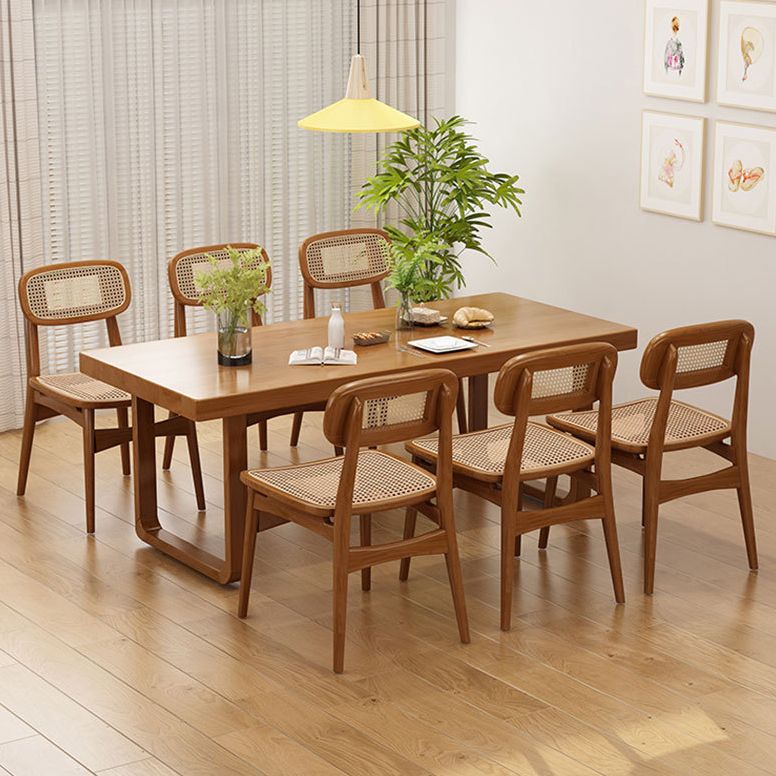 Industrial Solid Wood Table Set 1/2/5/7 Pieces Dining Set for Home Use