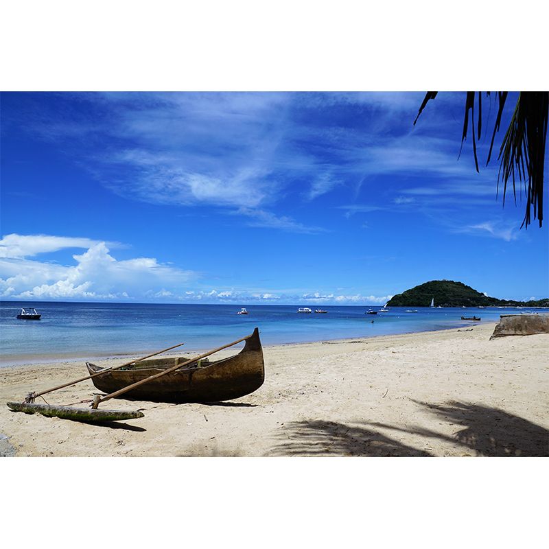 Beautiful Sandy Beach Mural Wallpaper Scenery Decorating for Gust Room, Waterproof