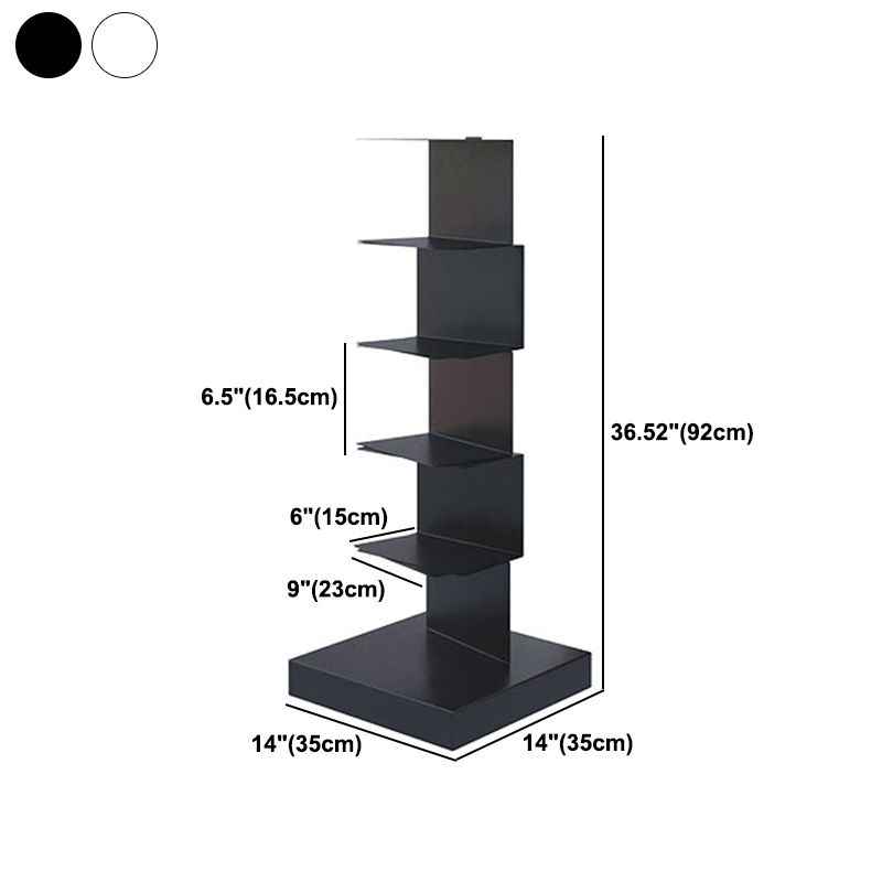 Closed Back Bookshelf Contemporary Style Invisible Bookcase for Study Room