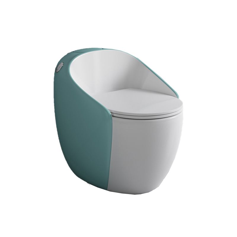 Modern Ceramic Flush Toilet One Piece Toilet Bowl for Washroom