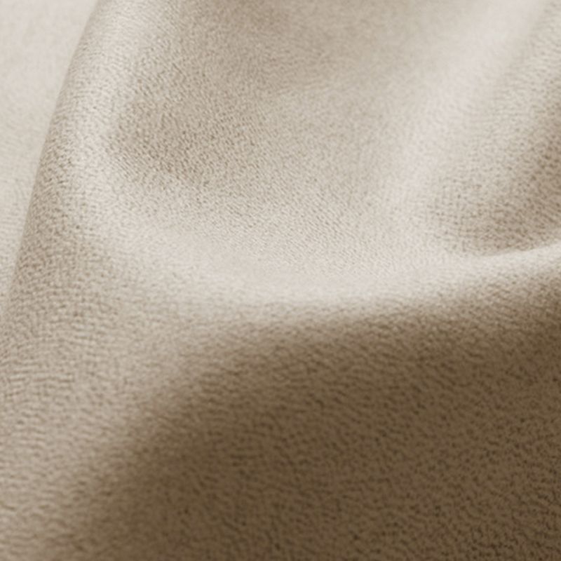 Light Beige Platform Bed Frame Wood and Upholstered Platform Bed with Metal Legs