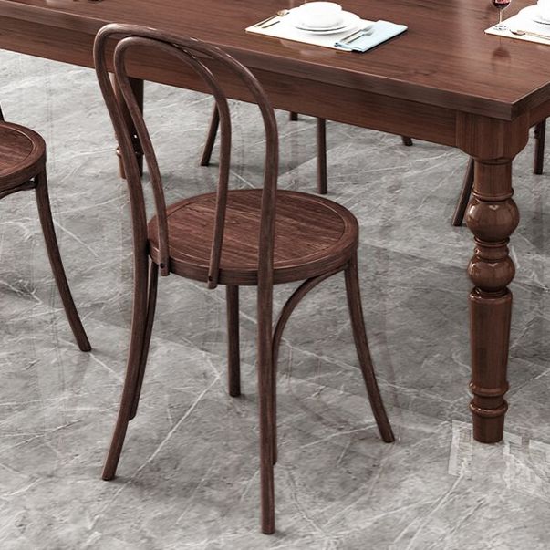 1/4/5/7 Pieces Dining Room Set Traditional Natural 4 Legs Table with Windsor Chairs