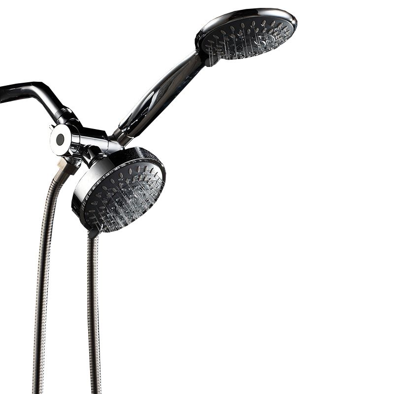 Traditional Dual Shower Heads Home Metal Round Shape Dual Shower