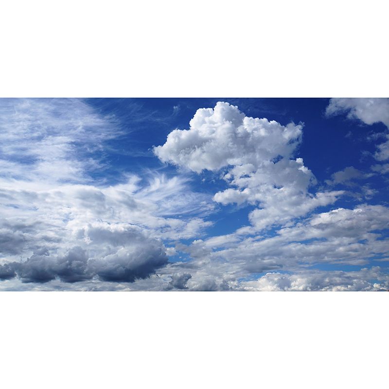 Sky and Clouds Mural Wallpaper Mildew Resistant Modern Room Decoration