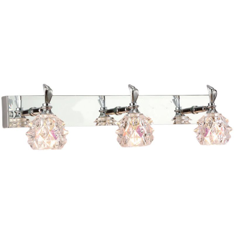 Filmaires d'éclairage de vanité de style miniité minimaliste moderne Lights Vanity Lights avec Crystal Shade