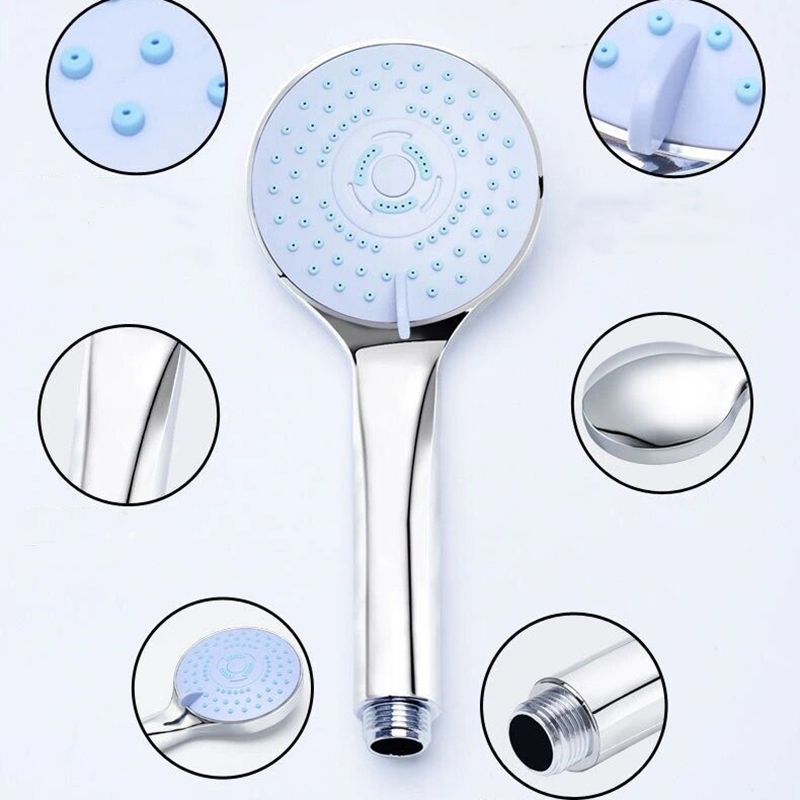Modern Plastic Shower Head Wall-mounted Shower Head with Adjustable Spray Pattern
