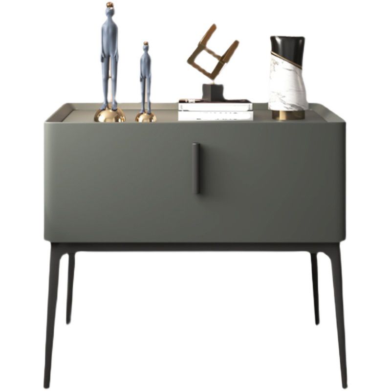 Modern Wooden Nightstand 18.8 "Tall Nightstand with 1-Drawer