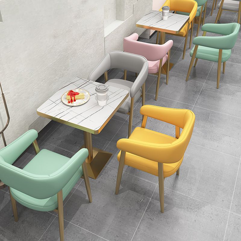 47.27"D x 25.59"W x 33.46"H Glam 2-seat Sewn Pillow Back Sofa for Restaurant