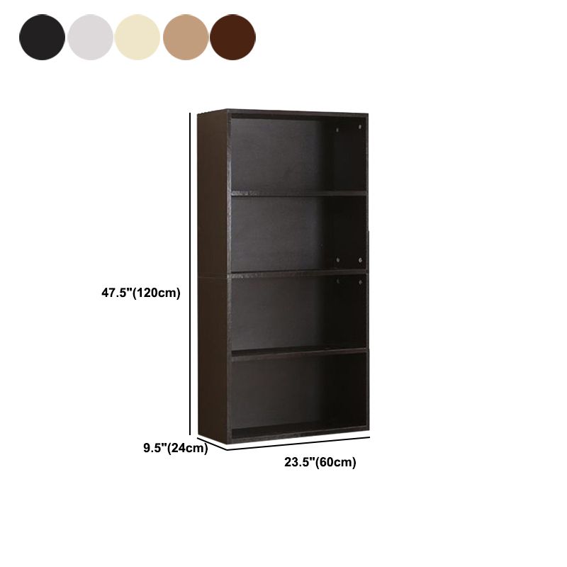 Closed Wooden Bookcase Modern Minimalist Home Living Room Bedroom Rectangular Bookshelf