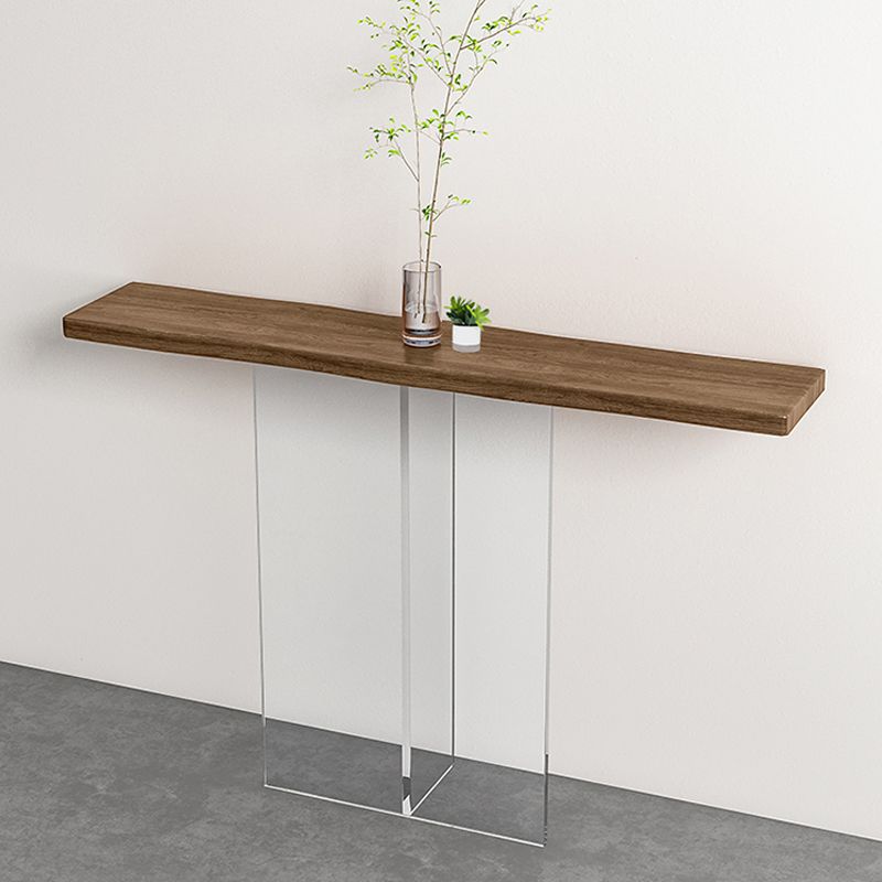 Rectangle Acrylic Console Table 11.8" W Contemporary End Table