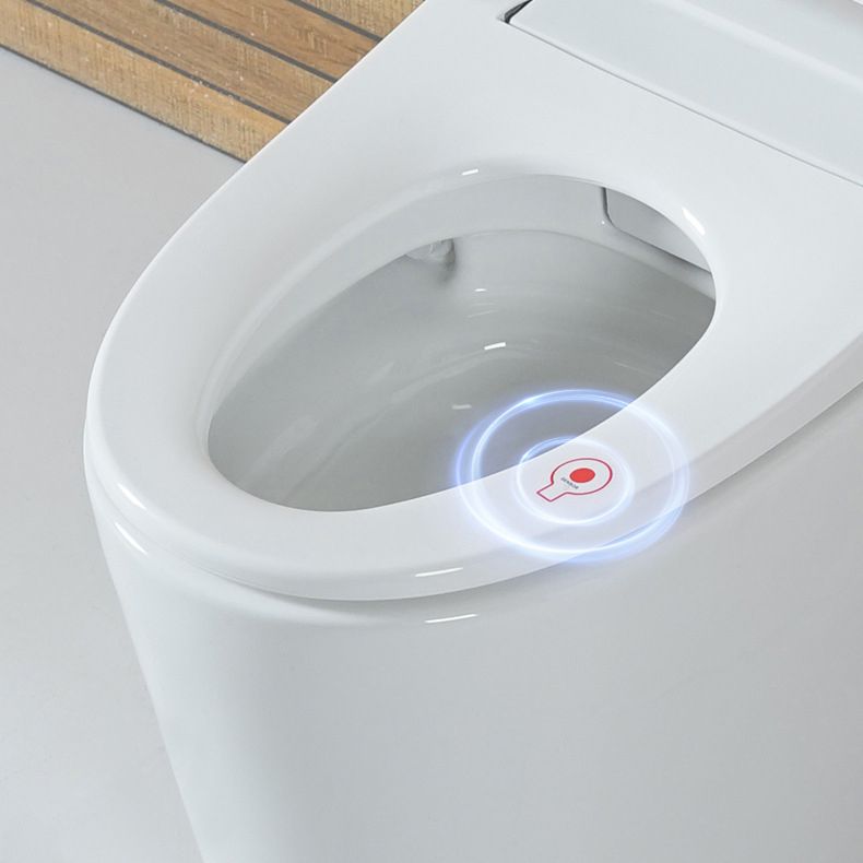 Siphon Jet Elongated Toilet Bowl Modern Flush Toilet With Seat for Bathroom