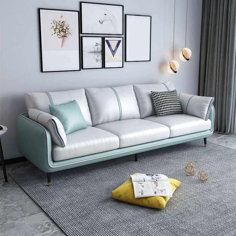 Stationäre Färbung resistent 3 Sitzer Wohnzimmer Standardsofa mit mehreren Kissen