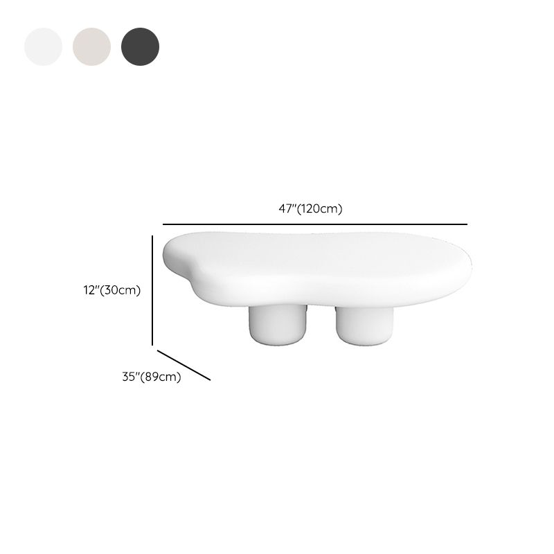 Modern 4 Legs Cocktail Table Glam Wooden Geometric Coffee Table