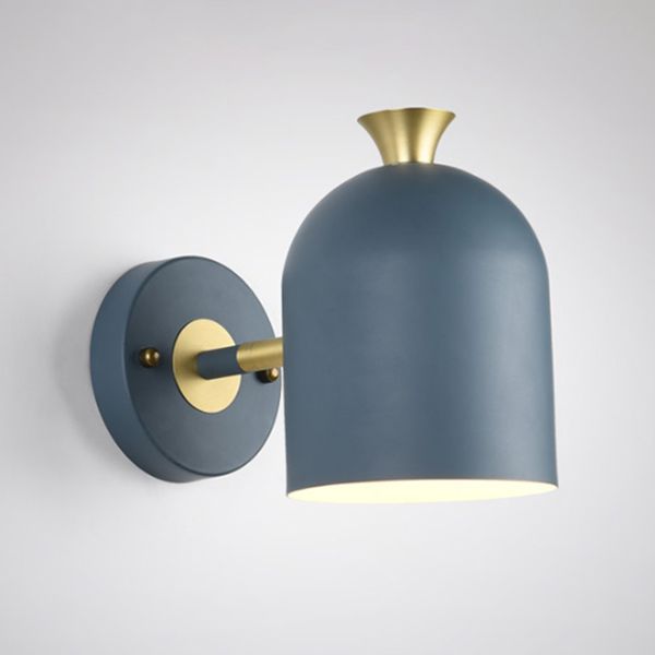 Cylinder Wall Sconce Lighting Modern Style Metal 1 Light Wall Mounted Light