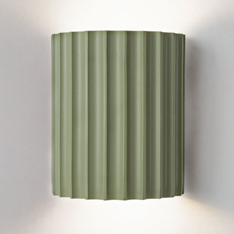 Cylinder Shape Wall Lighting Modern Style Resin 1 Lights Sconce Lamp for Bedroom
