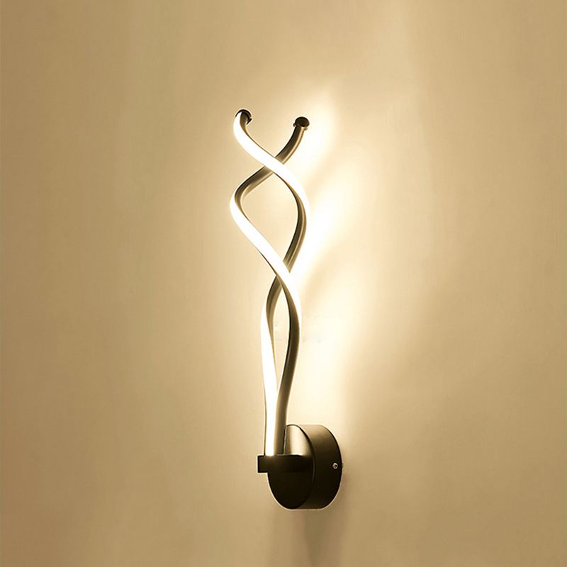 Modern Minimalist Style Linear Wall Sconce Lighting Acrylic Wall Mount Light for Living Room