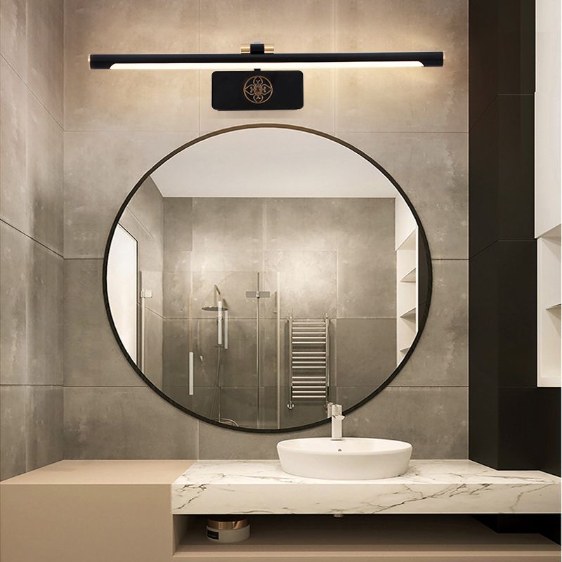 Moderne minimalistische stijl buizen muur gemonteerd ijdelheid lichten metaal 1 licht ijdelheid verlichting ideeën voor badkamer