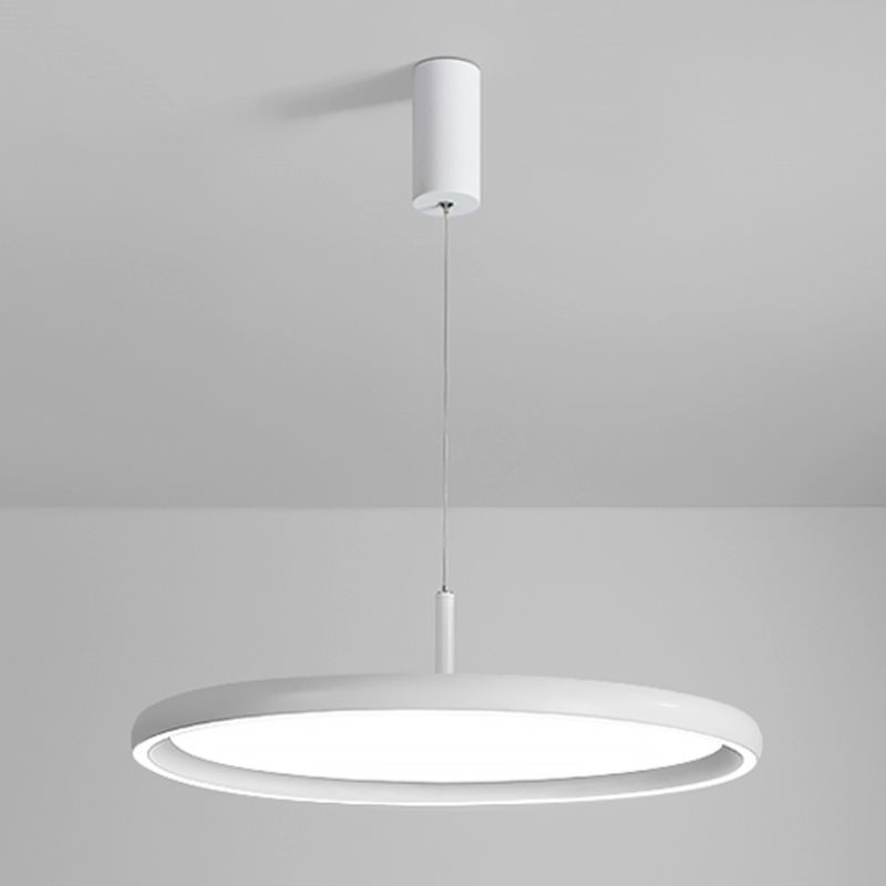 Lumo moderno a forma di metallo a forma rotonda a 1 luce appesa a 1 luce