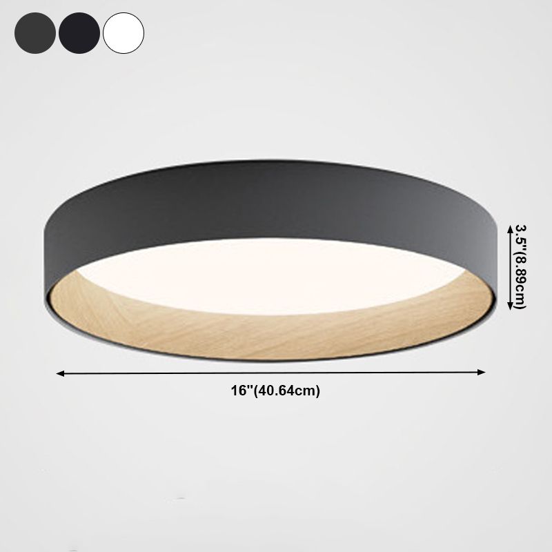 Acrylic Circular LED Flush Mount in Modern Concise Style Aluminium Indoor Ceiling Light