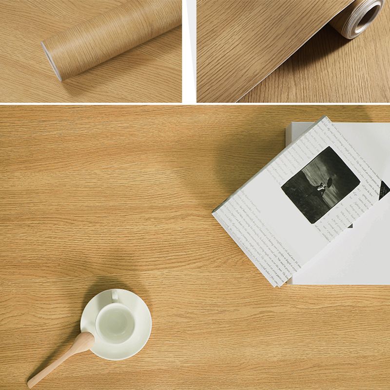 Self Sticking Repurposed Wood Wallpaper Roll Industrial Vinyl Wall Decor, 16.5' L x 23.5" W