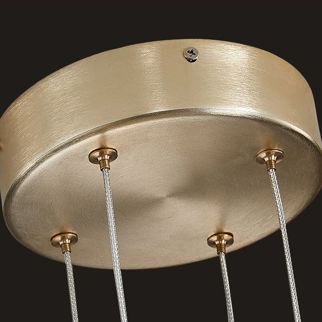 Multi-Light Chandelier Lighting Fixtures Metal Modern Hanging Chandelier for Living Room