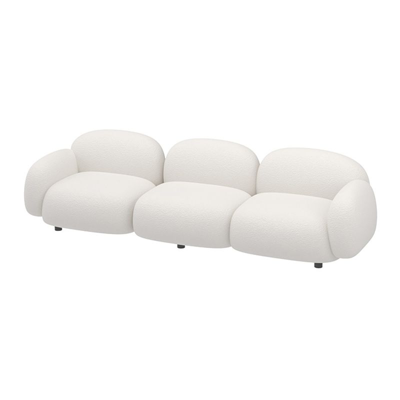 Modern Style Sofa Velvet Cushioned Backrest Sponge Cushions Fill Sofa Bed