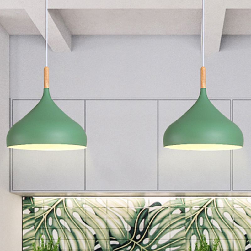 9,5 "/12.5"/14 "W Teardrop -Anhängerbeleuchtung im nordischen Metall Metal 1 hellschwarz/weiß/gold hängendes Licht