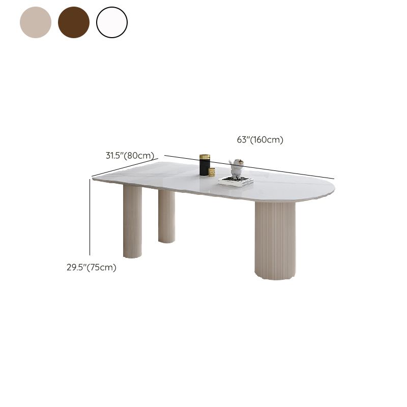 Irregular Shape Indoor Table for Restaurant Modern Table with 3 Legs