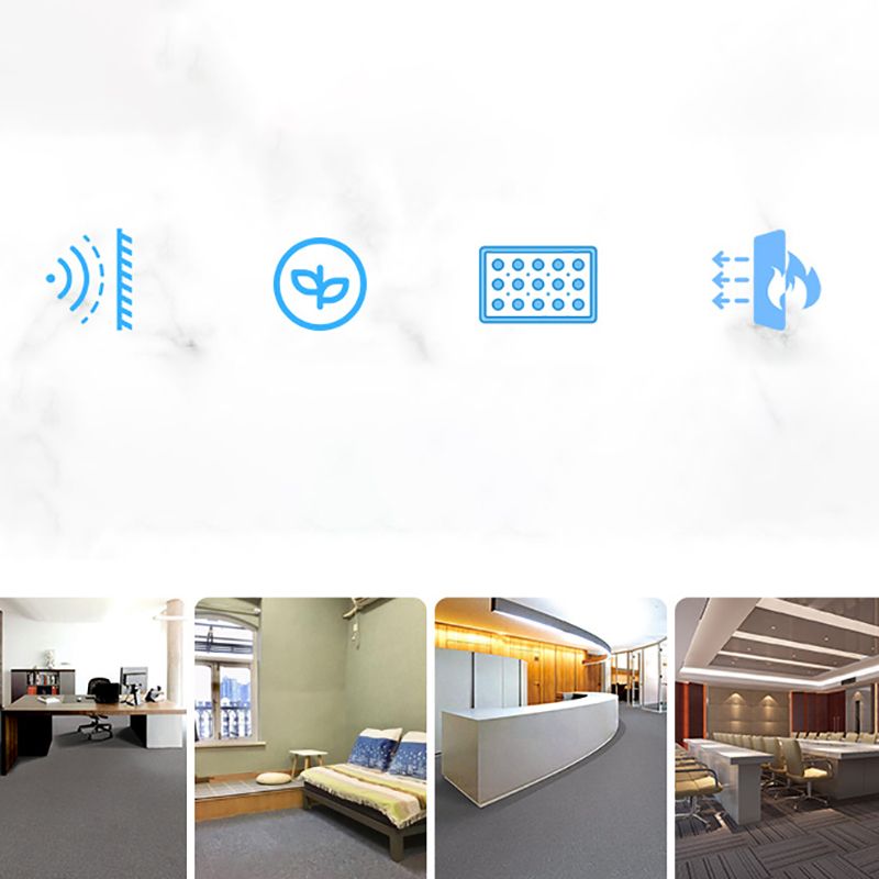 Modern Carpet Tiles Multi Level Loop Non-Skid Carpet Tile for Foyer