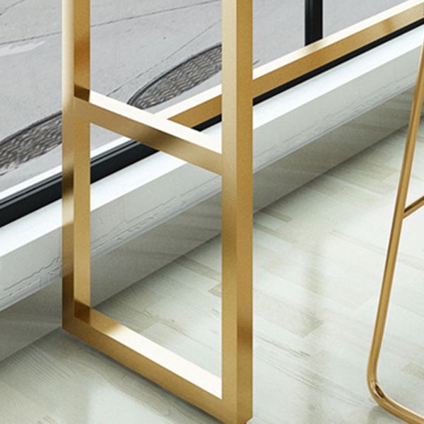 Glam Pub Table Bar Height Rectangle Bar Table for Indoor Use