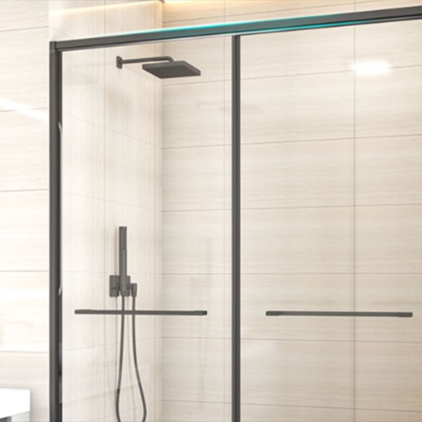 Bypass Shower Bath Door Full Frame Tempered Glass Shower Door