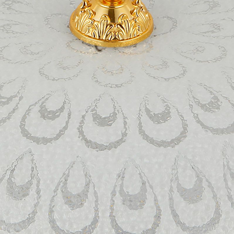 1-Light Bedroom Flush Ceiling Light Traditional Dome Flush Mount Lamp with Glass Shade