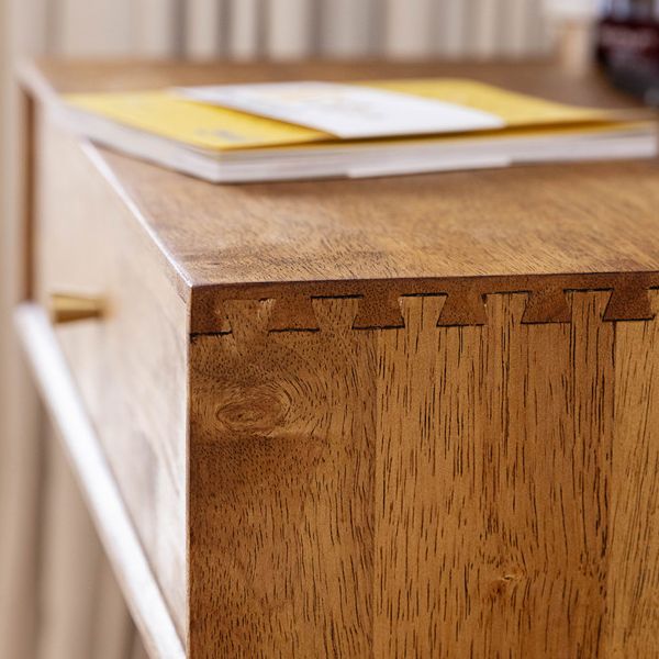 Modern Solid Wood Make-up Vanity Home Vanity Desk with Mirror