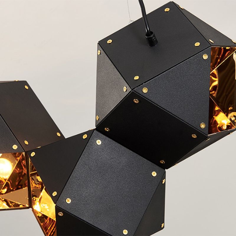 Modern Style Hanging Island Light Metal Dining Room Island Chandelier