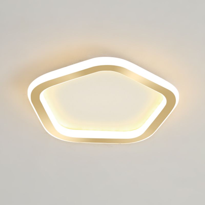 Plafonnier LED Ultra-mince à 1 lumière, nouveau plafonnier moderne en fer pour couloir