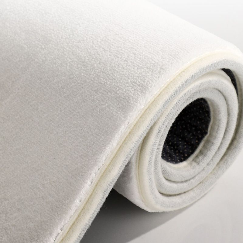 Beige Modern Carpet Polyester Rectangle Carpet Non-Slip Backing Carpet for Home Decor