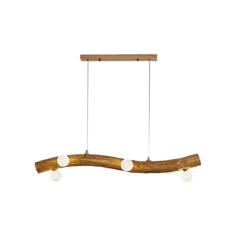 Modern Style Hanging Island Light Glass Hanging Lighting Fixture for Dining Room