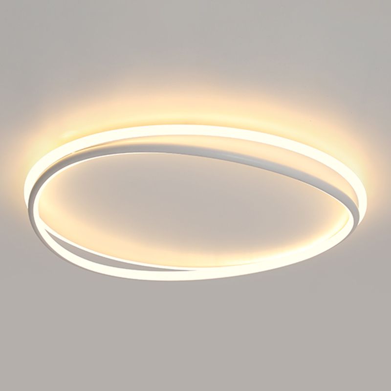 Plafonnier linéaire LED en acrylique, montage encastré en fer forgé de Style concis moderne