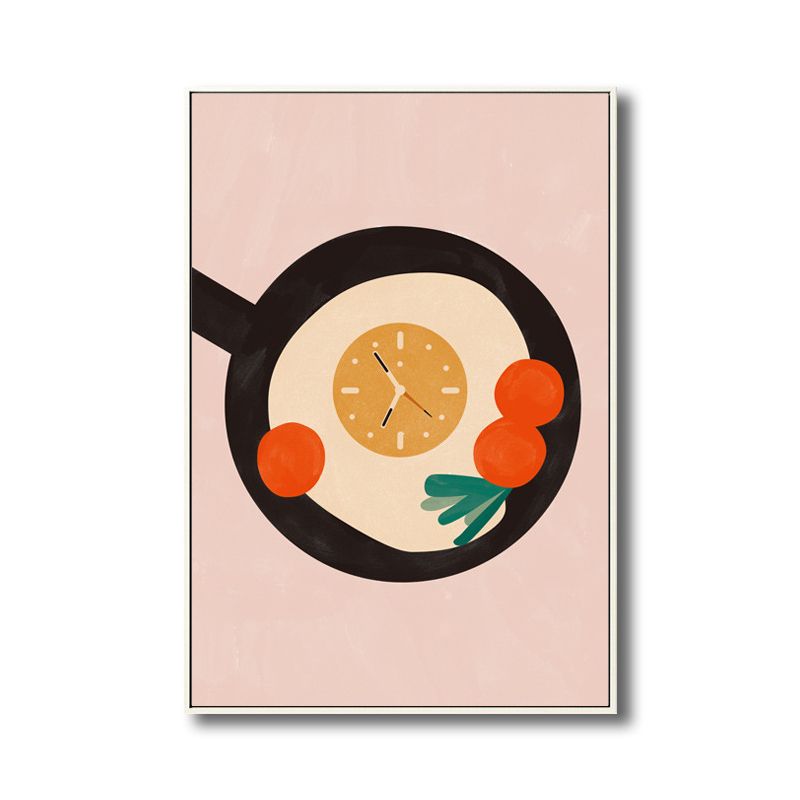 Textured Pan and Pancake Painting Children's Art Canvas Wall Decor, Multiple Sizes