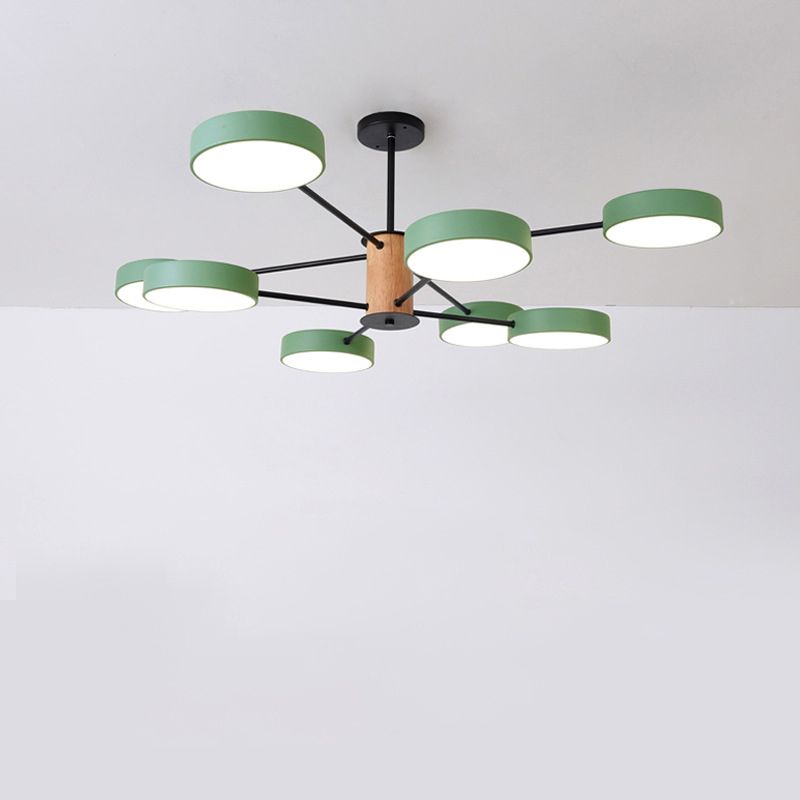 Éclairage de lustre ramifiant nordique LED de salon en acrylique LED Plafond