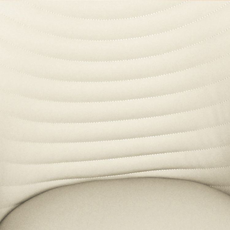 Silla de comedor de cuero PU moderna, sillas de comedor de metal sin brazos para uso doméstico